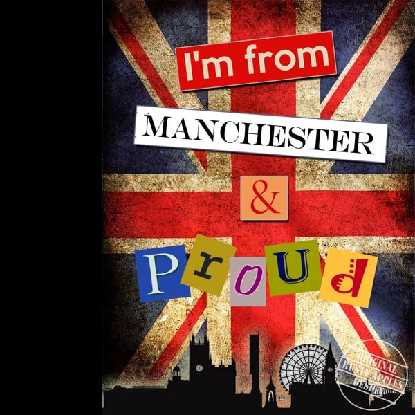 I'm From Manchester And Proud Metal Wall Art: Title: I'm From Manchester And Proud Metal Wall Art Description: ★ Approx Size 12” x 8” (Inches) 300 x 200 (mm). ★ Our Metal Art Design Come