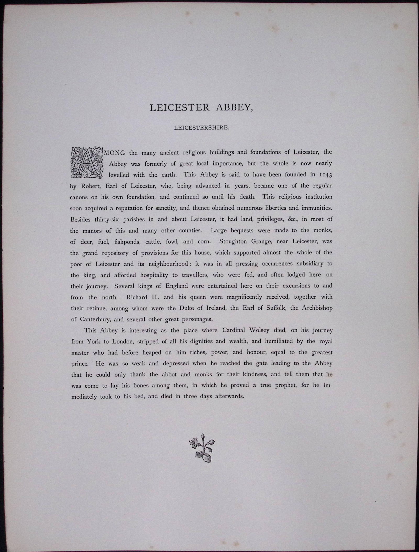 J.M.W Turner Rare “Leicester Abbey” 1873 Picturesque Views in England-32 - 2
