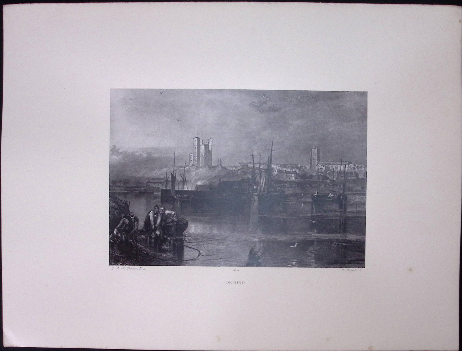 J.M.W Turner Rare “Orford Castle Suffolk” 1873 Picturesque Views in England-70 (1 of 3)