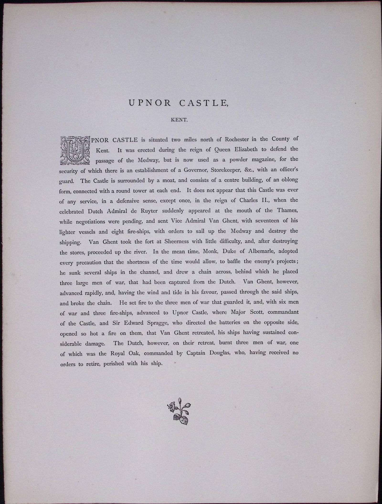J.M.W Turner Rare “Upnor Castle Kent” 1873 Picturesque Views in England-21 - 2