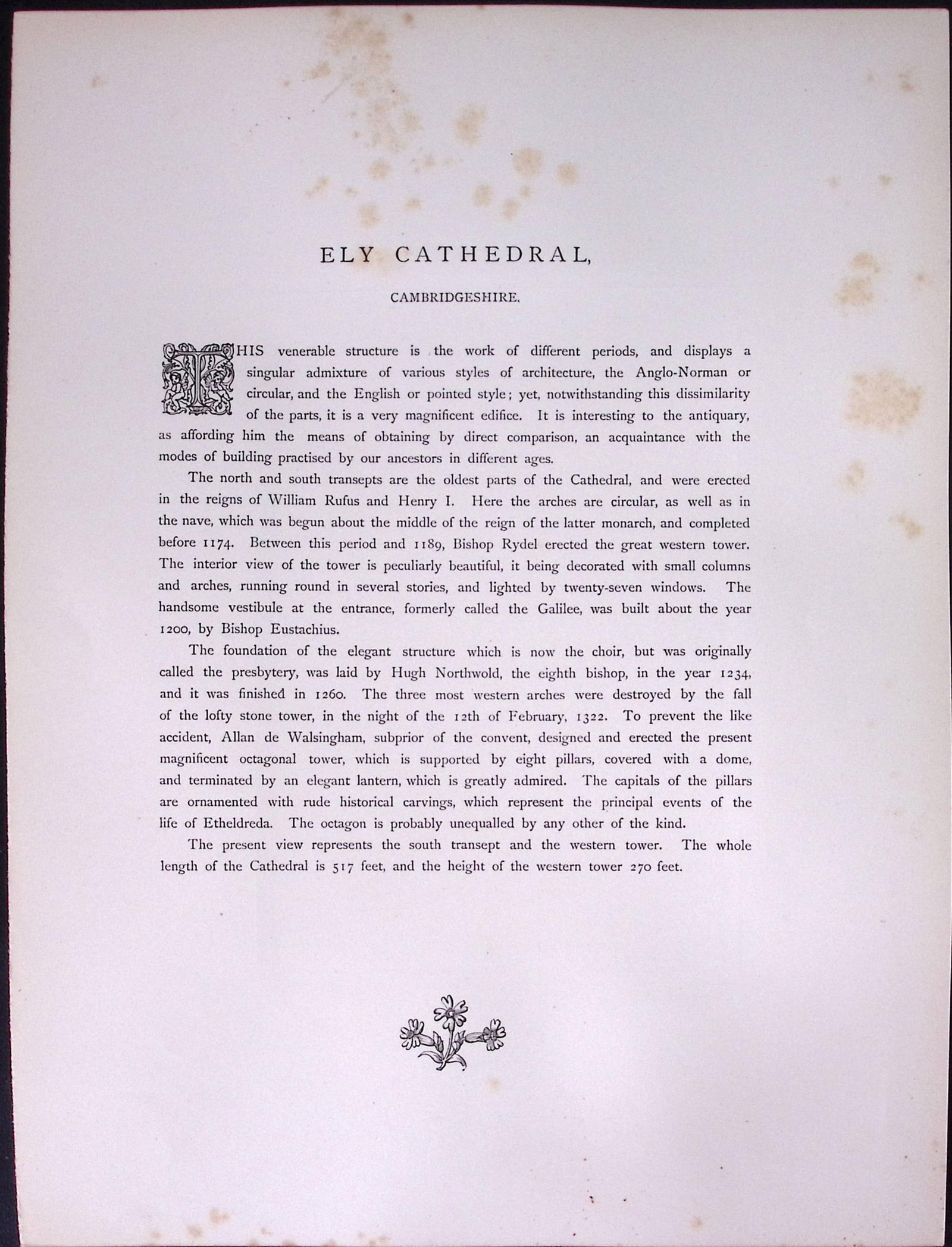J.M.W Turner Rare “Ely Cathedral” 1873 Picturesque Views in England-65 - 2