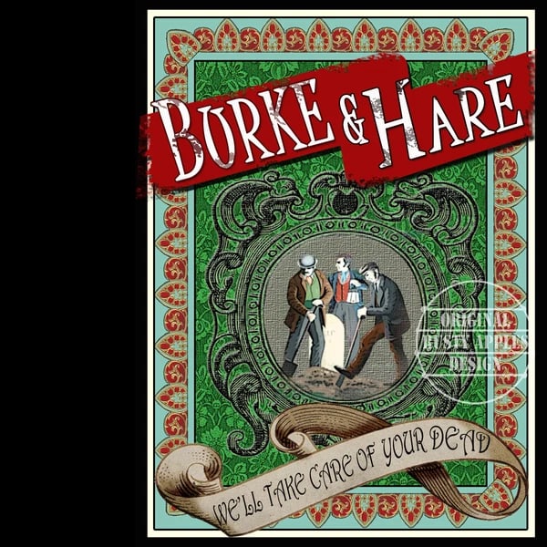Burke & Hare Grave Robbers Victorian Life Of Crime Metal Wall Art: Title: Burke & Hare Grave Robbers Victorian Life Of Crime Metal Wall Art Description: ★ Approx Size 12” x 8” (Inches) 300 x 200 (mm). ★