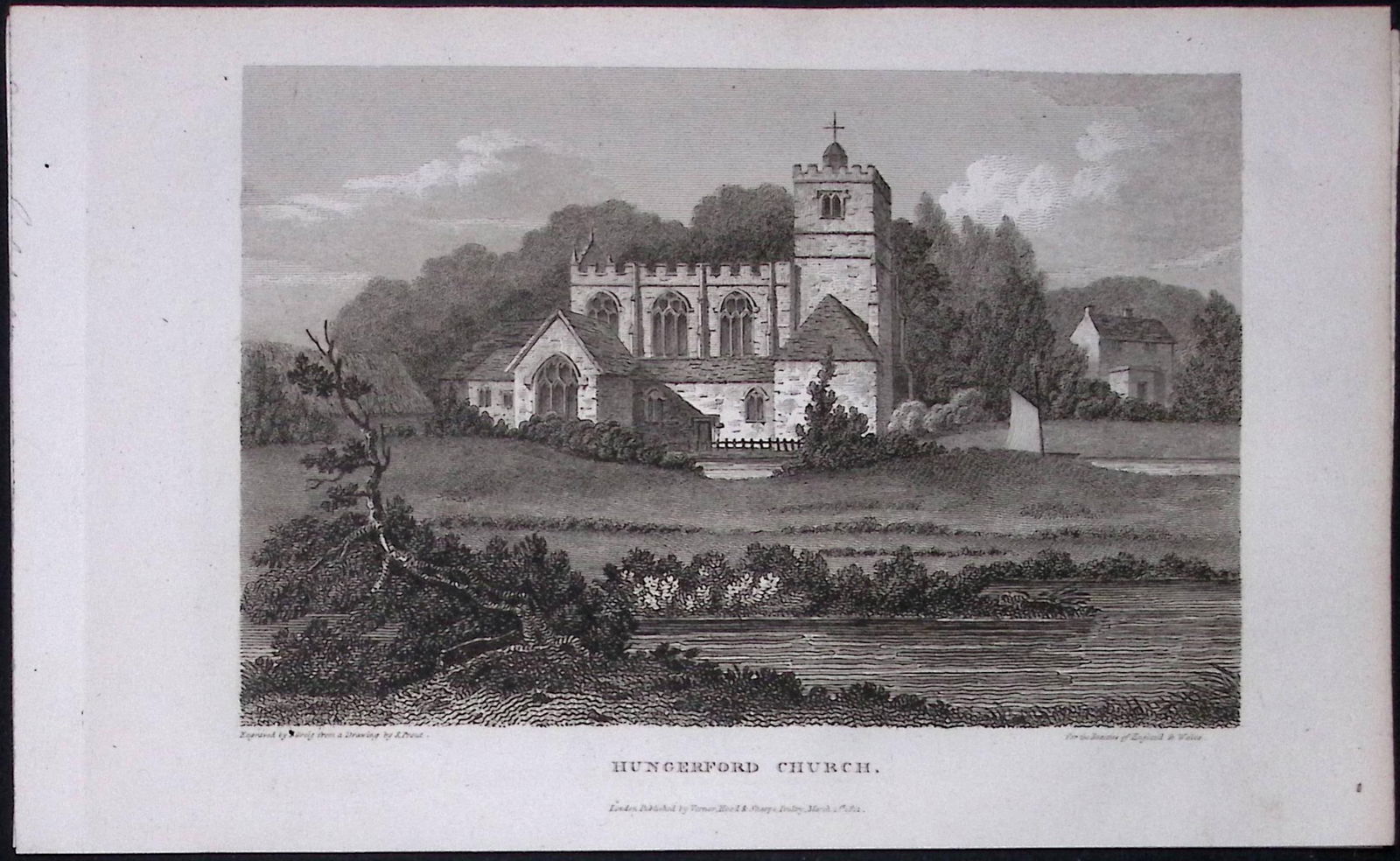Hungerford Church Berkshire Antique 225 Years-Old Georgian Steel-Engraving-313.: Title: Hungerford Church Berkshire Antique 225 Years-Old Georgian Steel-Engraving-313. Description: Hungerford Church Berkshire Antique 225 Years-Old Georgian Steel-Engraving-313.