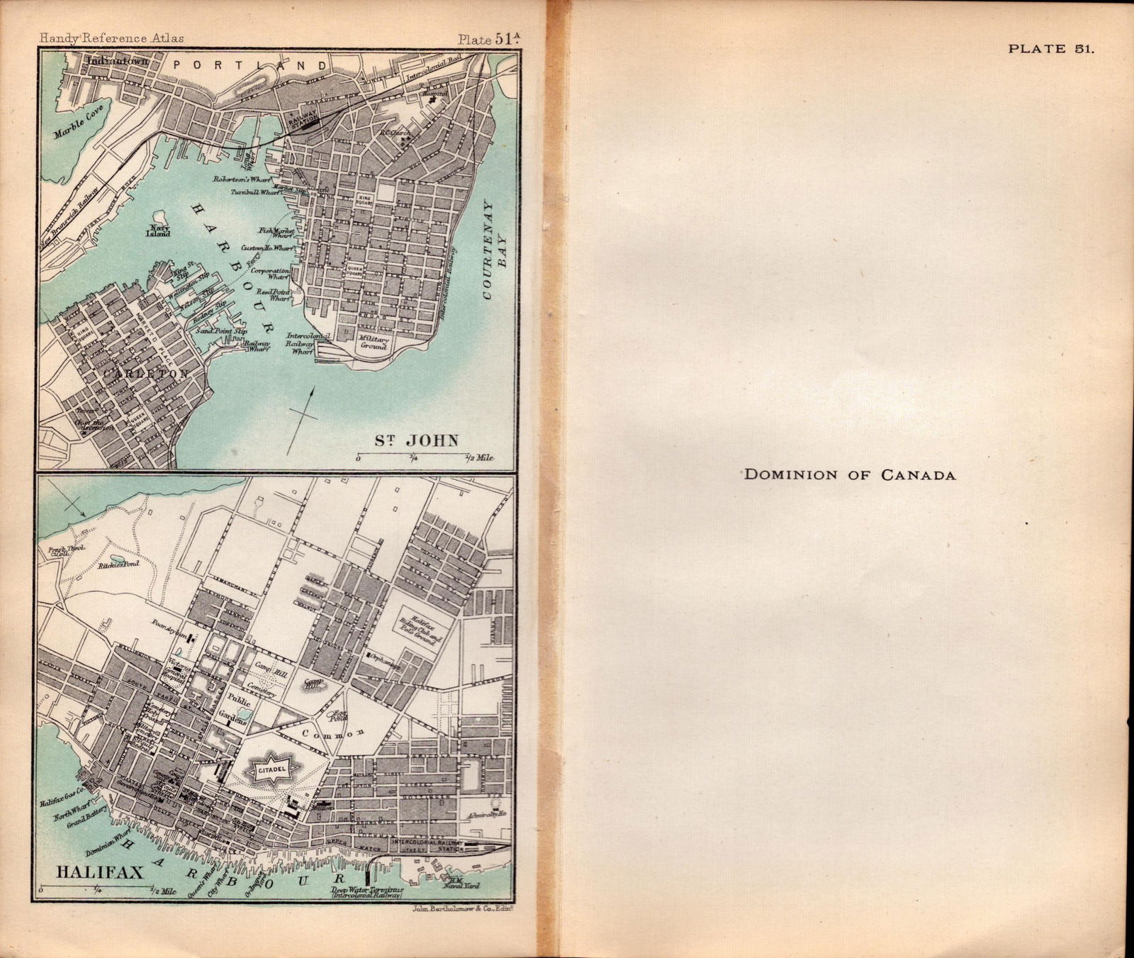 Dominion of Canada Area Double Sided Victorian Antique 1896 Map. 51 - 2