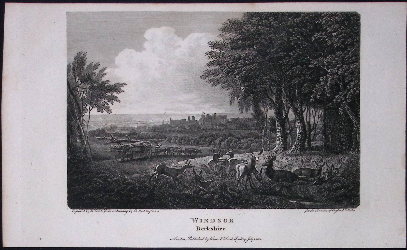 The City of Windsor Berkshire Antique 225 Years-Old Georgian Steel-Engraving-316.: Title: The City of Windsor Berkshire Antique 225 Years-Old Georgian Steel-Engraving-316. Description: The City of Windsor Berkshire Antique 225 Years-Old Georgian Steel-Engraving-316