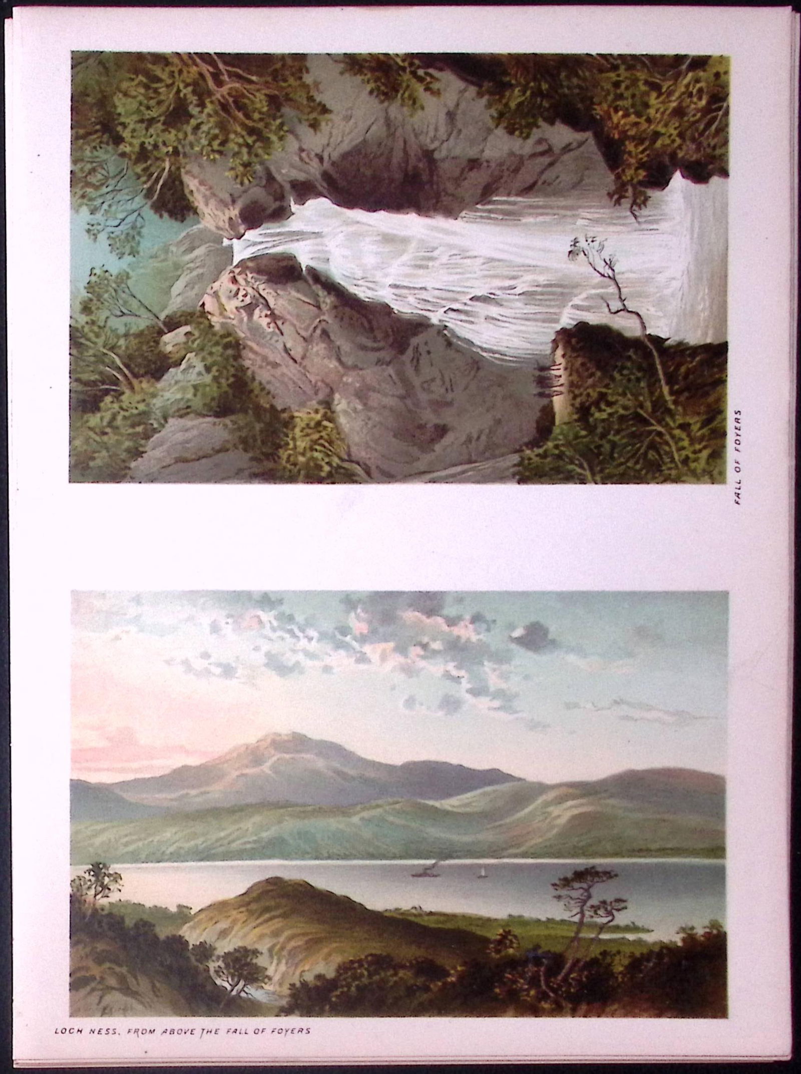 Scotland Highlands Loch Ness Above The Fall of Foyers Antique Print-52: Title: Scotland Highlands Loch Ness Above The Fall of Foyers Antique Print-52 Description: This Antique Illustration Has Been Removed from a First Edition of. Souvenir Of Scotland.