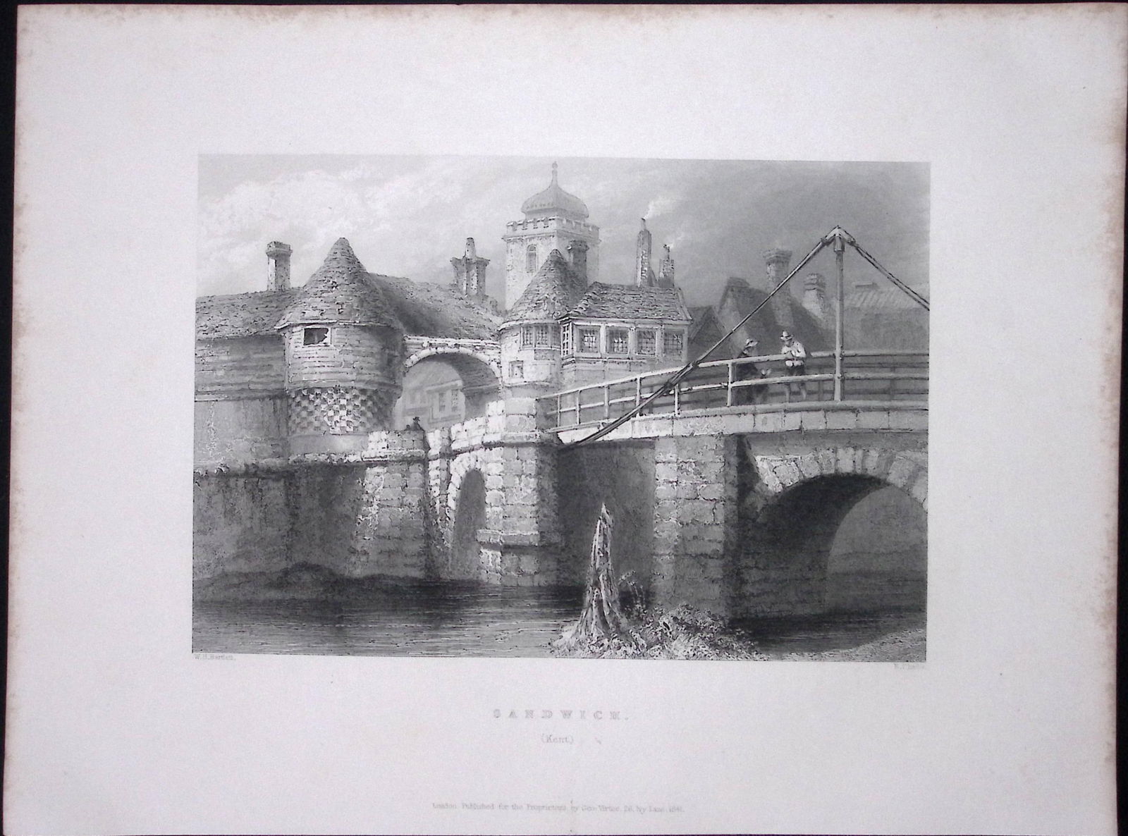 Kent Kingsgate Bay Isle of Thanet WH Bartlett 1842 Antique Steel Engraving-113: Title: Kent Kingsgate Bay Isle of Thanet WH Bartlett 1842 Antique Steel Engraving-113 Description: This Steel Engraved Print Has Been Removed from an Antique 1842 Edition of. 