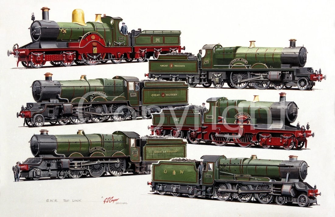 Top Link GWR Train Montage West Coast Duties Metal Wall Art: Title: Top Link GWR Train Montage West Coast Duties Metal Wall Art Description: ★ Approx Size 12” x 8” (Inches) 300 x 200 (mm). ★ Our Metal