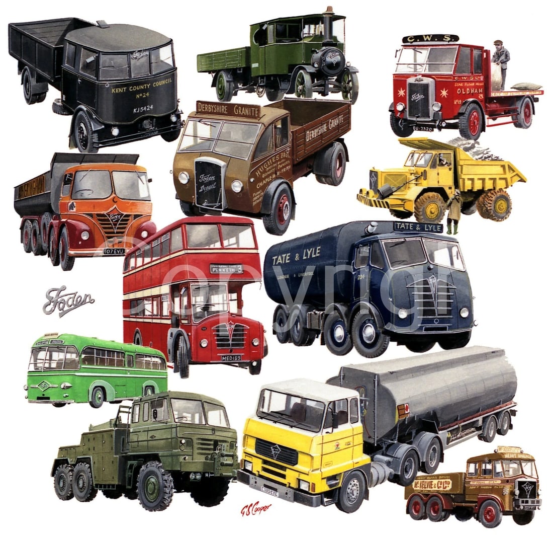Foden Foden Truck Montage - 12 Vehicles Nostalgic Metal Wall Art: Title: Foden Foden Truck Montage - 12 Vehicles Nostalgic Metal Wall Art Description: ★ Approx Size 12” x 8” (Inches) 300 x 200 (mm). ★ Our M