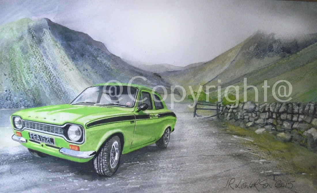 Ford Escort 1970's Mexico MK1 Vintage British Car Large Metal Wall Art: Title: Ford Escort 1970's Mexico MK1 Vintage British Car Large Metal Wall Art Description: ★ Approx Size 12” x 8” (Inches) 300 x 200 (mm). ★