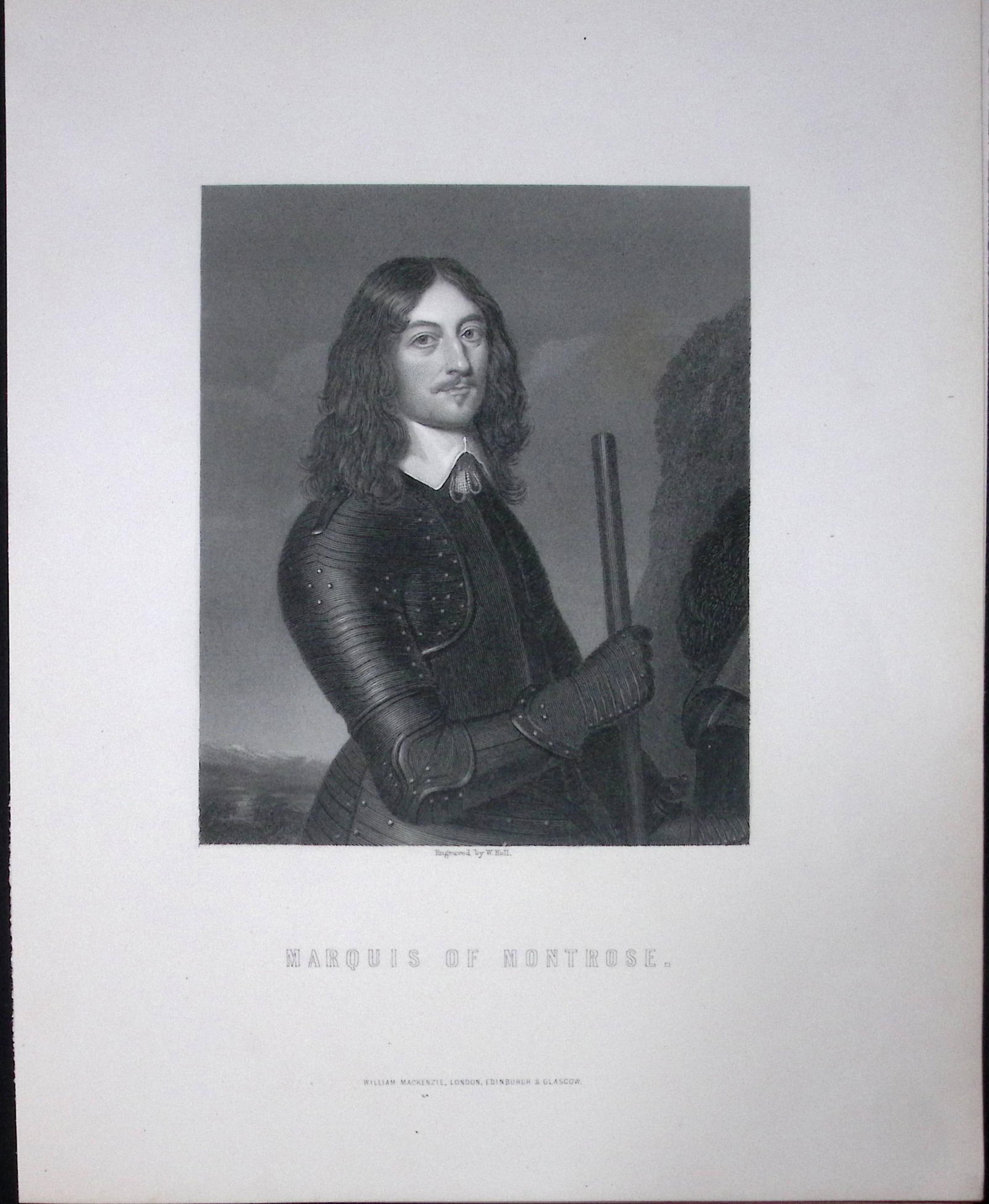 Marquis of Montrose Scotland Antique 152 Years-Old Engraving-37: Title: Marquis of Montrose Scotland Antique 152 Years-Old Engraving-37 Description: This Antique Print Was Removed from an Edition of. Tytler's History of Scotland Published in 1873 By William
