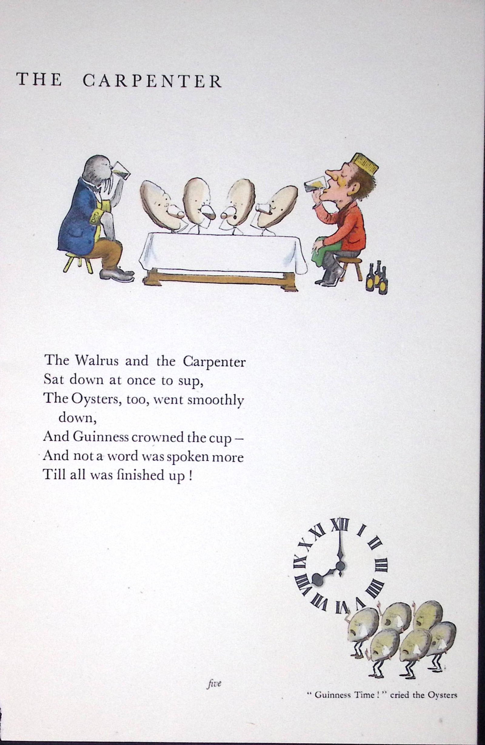 Guinness 93 Years-Old Rare Illustrated by John Gilroy 1933 The Guinness Alice - 2