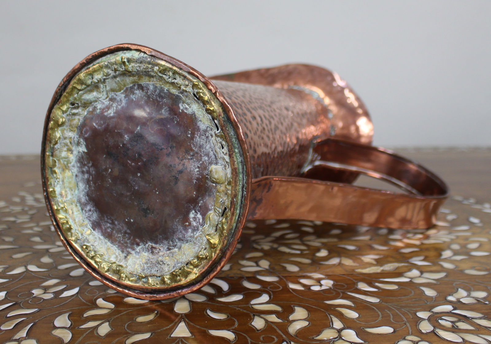 Large Arts & Crafts Hammered Copper Jug, c.1900 - 5