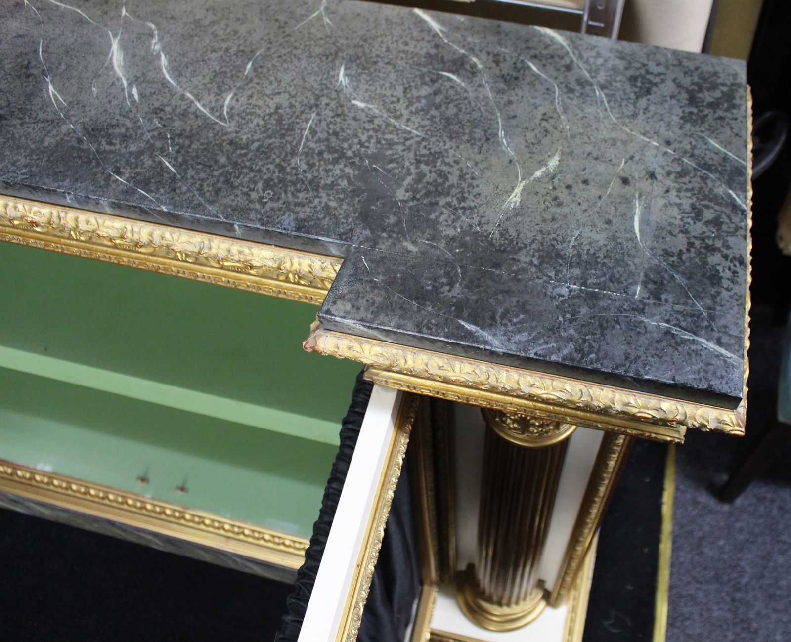 Impressive Neoclassical-Style Painted and Gilt Credenza - 17