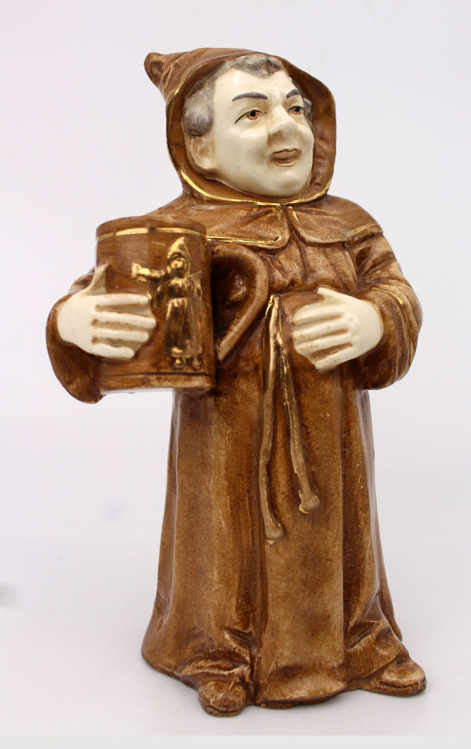 Pair of Early 20th Century Austrian Ceramic Monk Figures - 6