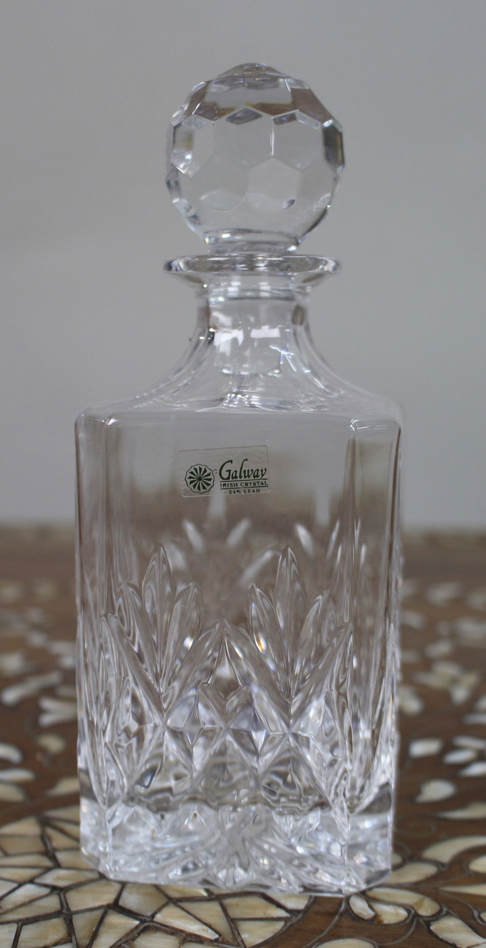 Galway Crystal Decanter & Tumblers Presentation Boxed - 2