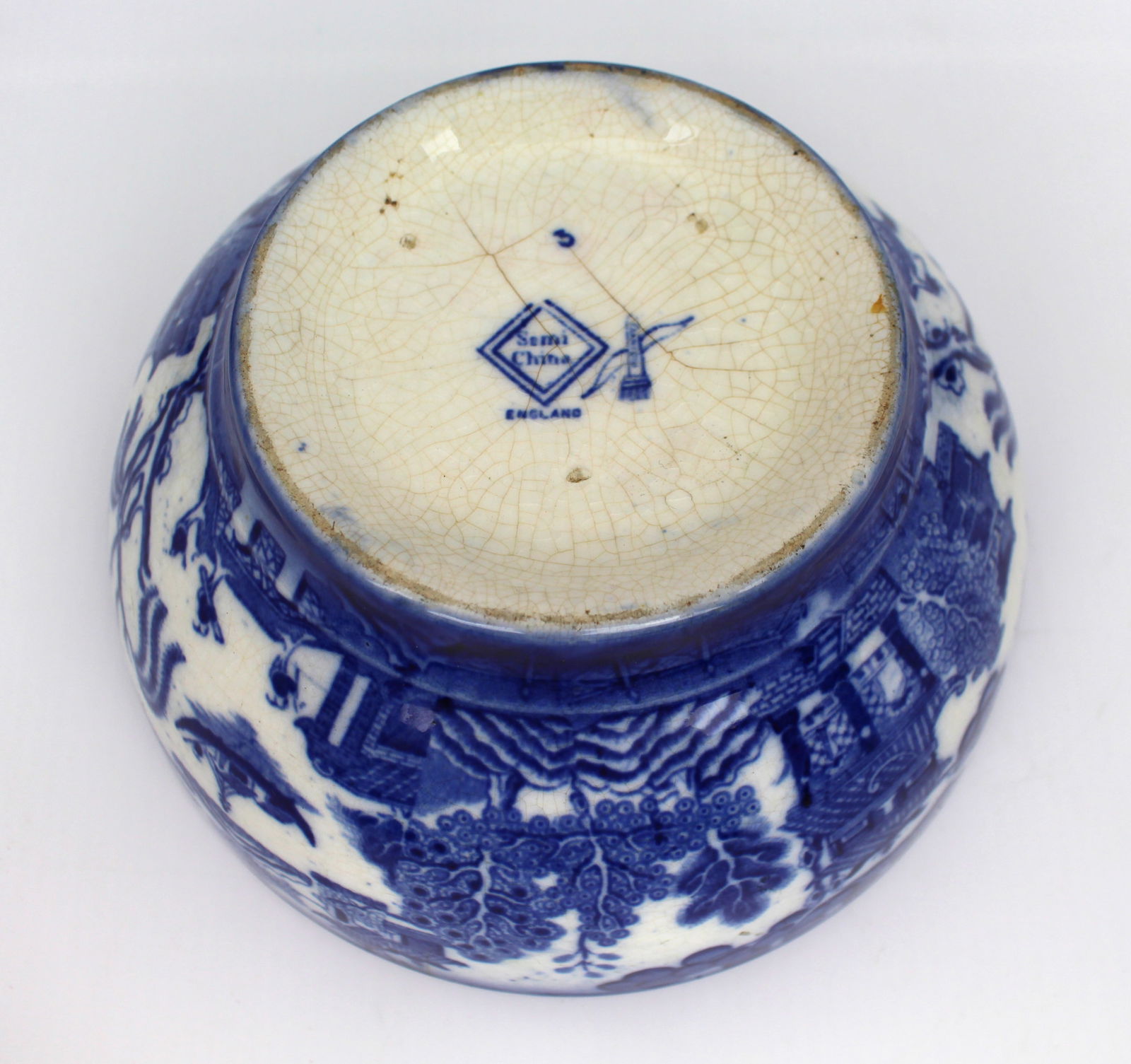 Semi China Blue & White Bowl - 4