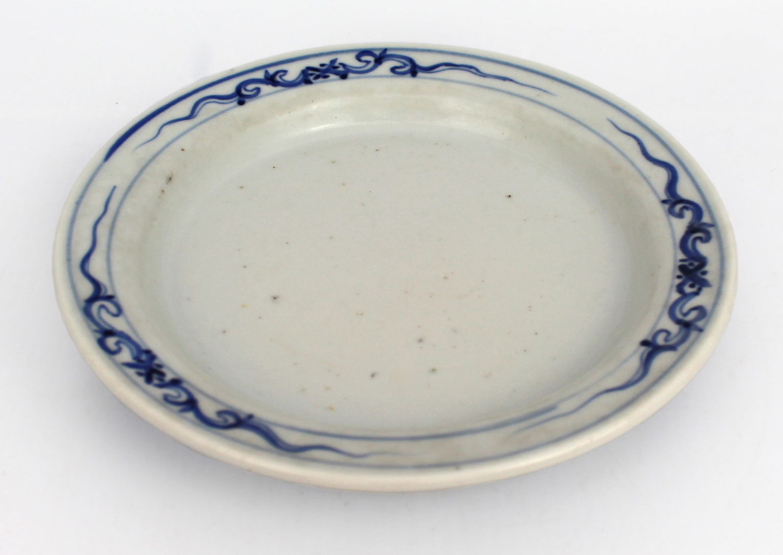 Pair of Late 19th c. Japanese Blue & White Cache Pot Stands - 2