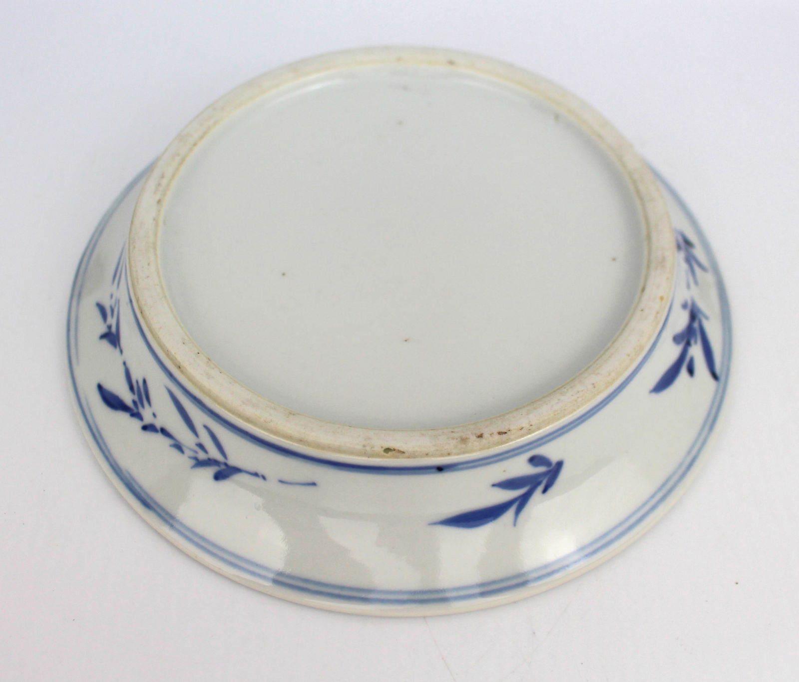 Pair of Late 19th c. Japanese Blue & White Cache Pot Stands - 3