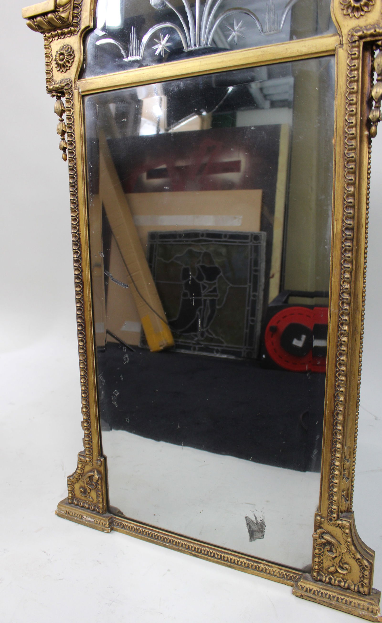 Regency Giltwood Pier Glass – Intaglio Cut Mirror Plate, c.1815 - 5