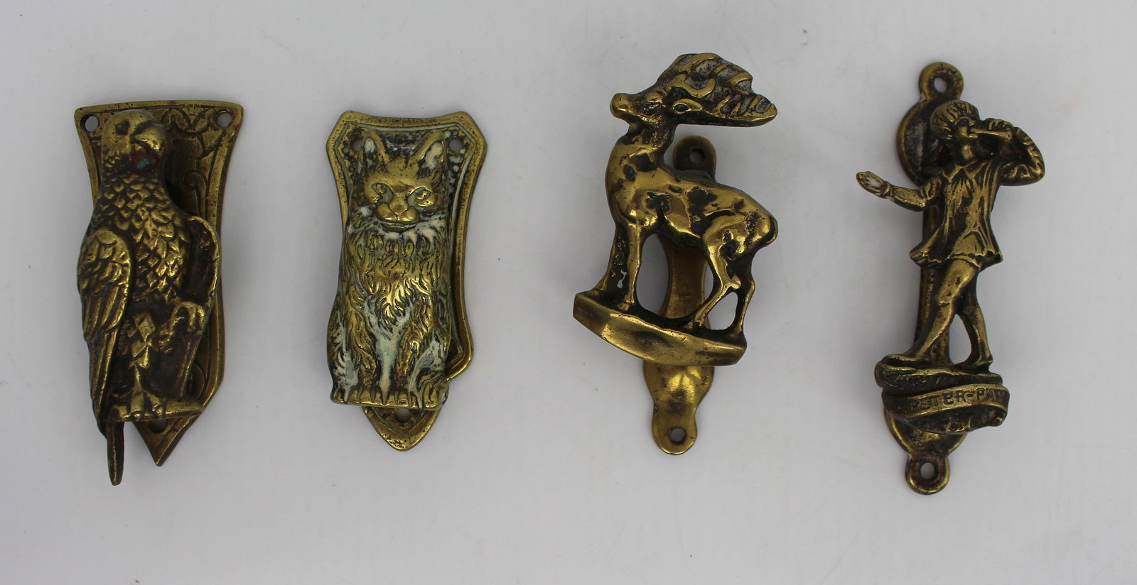 Set of 4 Vintage Brass Door Knockers (1 of 3)
