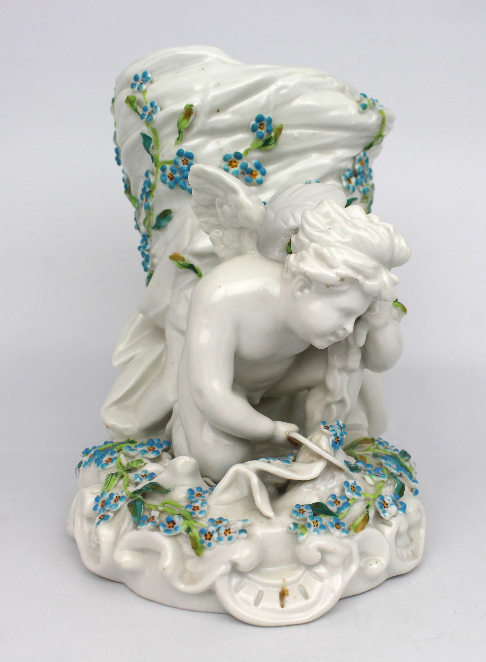 Sitzendorf Porcelain Cherub Vase c.1920 - 2