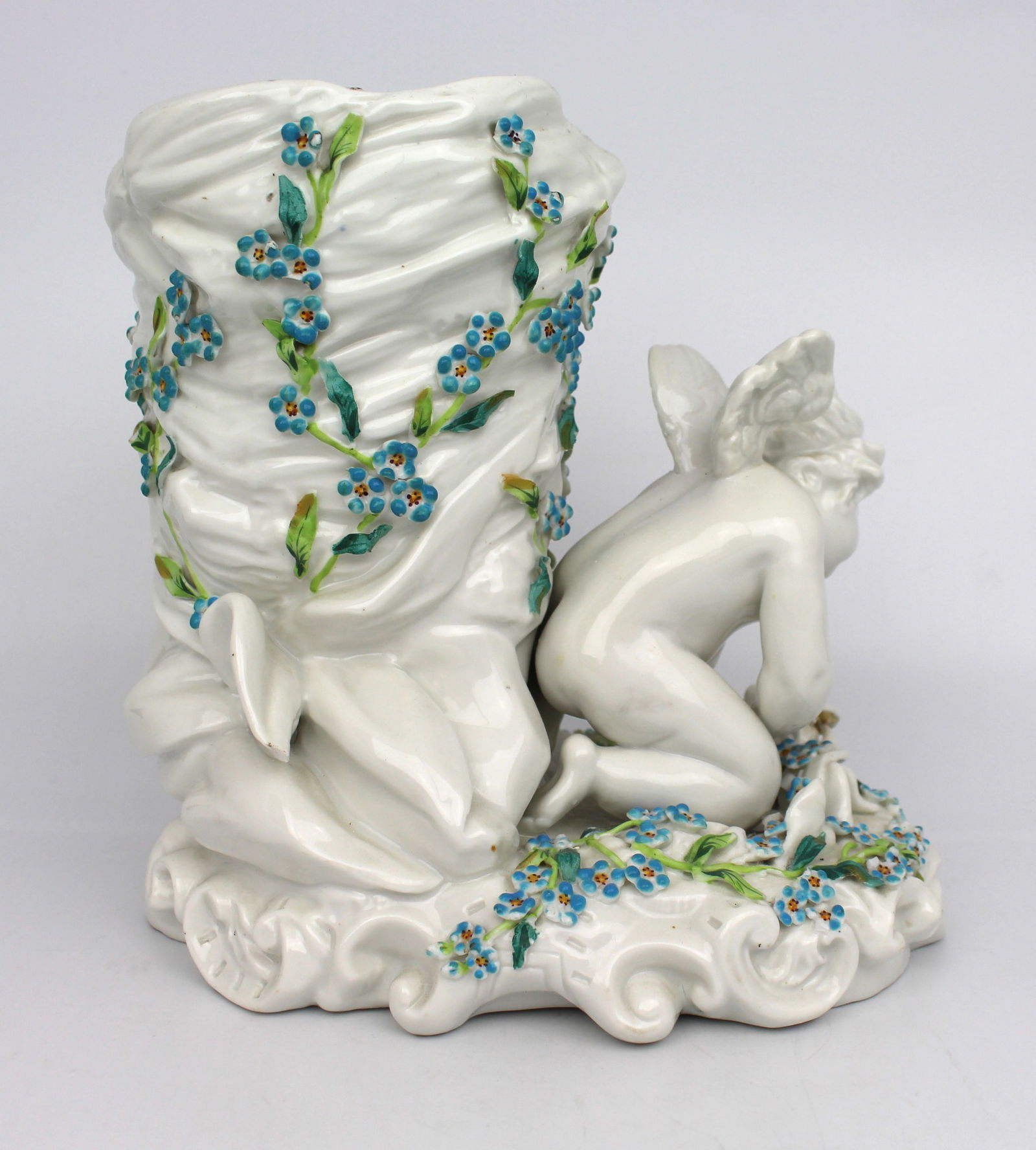 Sitzendorf Porcelain Cherub Vase c.1920 - 3