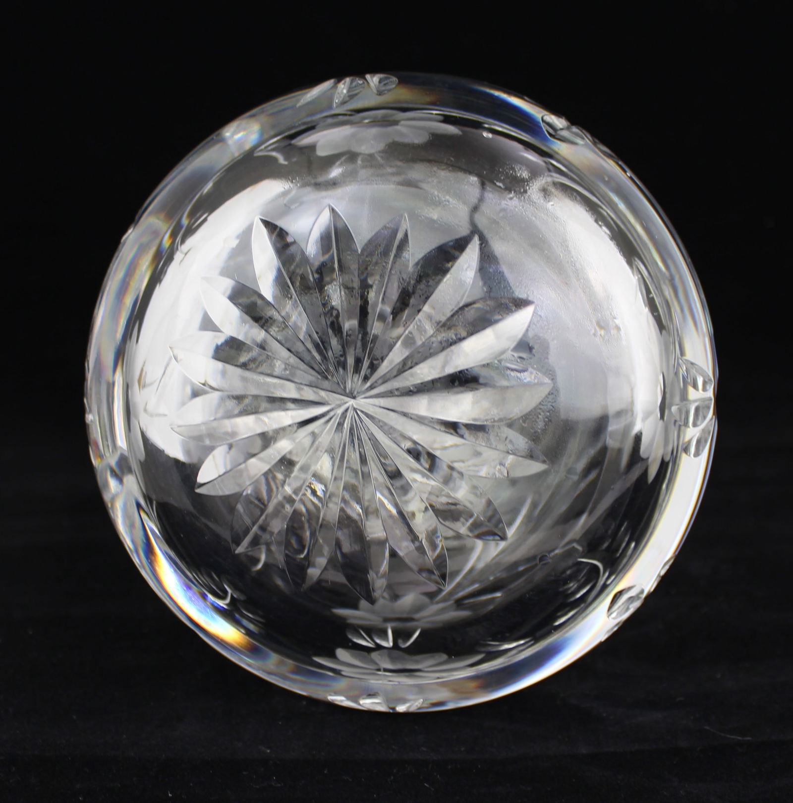 Fine Heavy Cut Crystal Drinks Decanter - 5