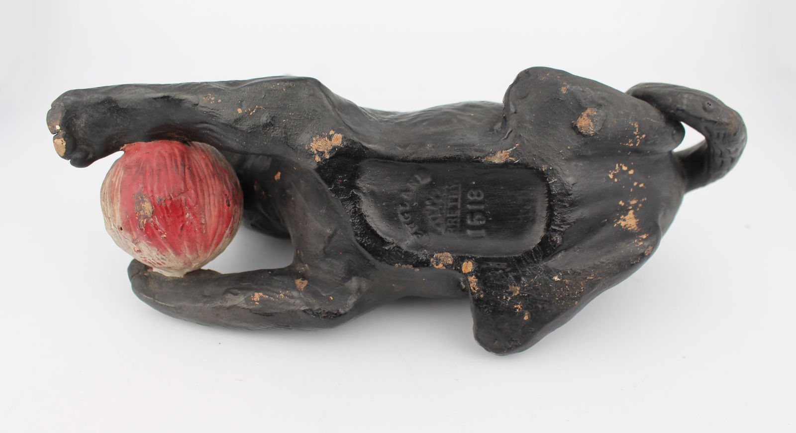 Antique Bretby Pottery Cat with Ball of Wool (Model 1518) - 10