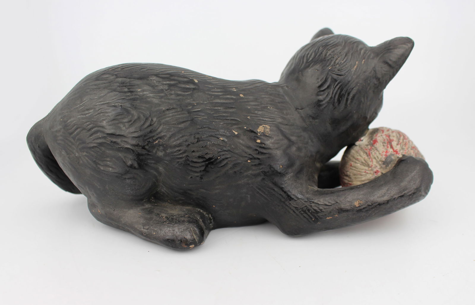 Antique Bretby Pottery Cat with Ball of Wool (Model 1518) - 9