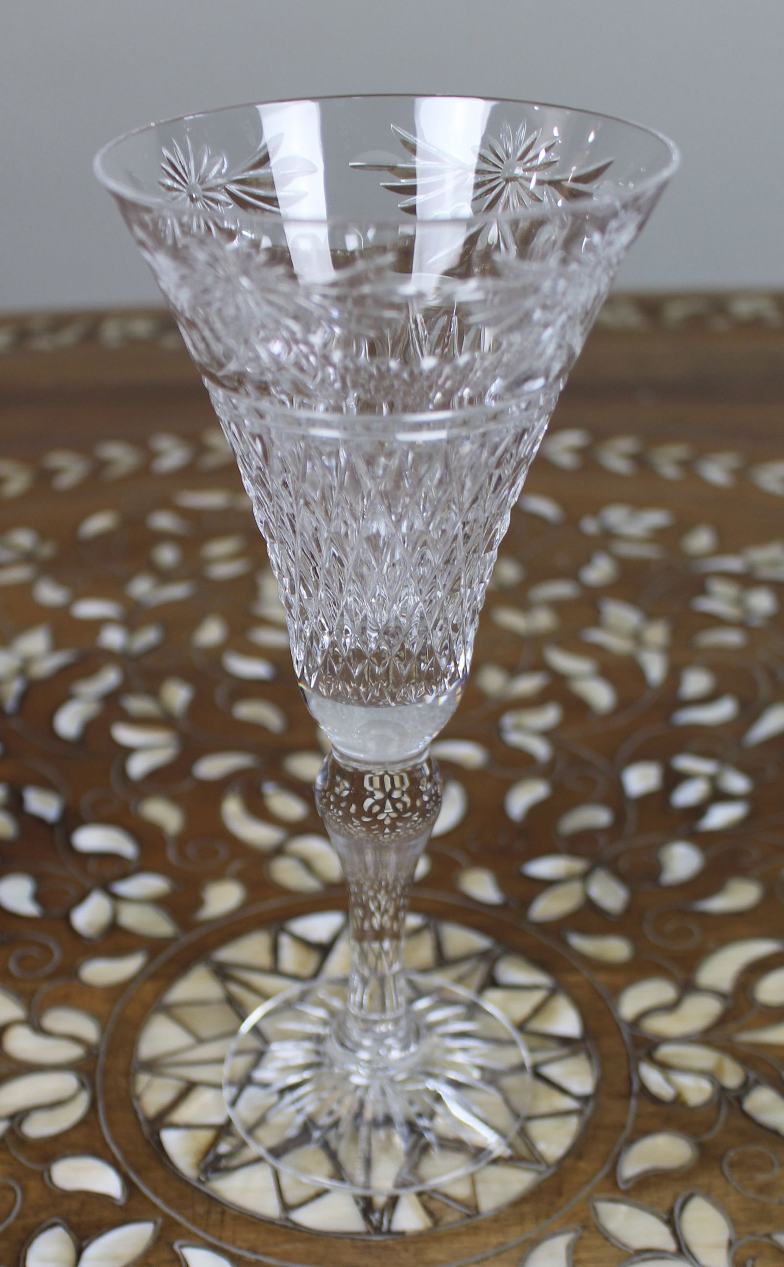Set of 6 Fine Stuart Crystal Beaconsfield Cut Wine Glasses - 11