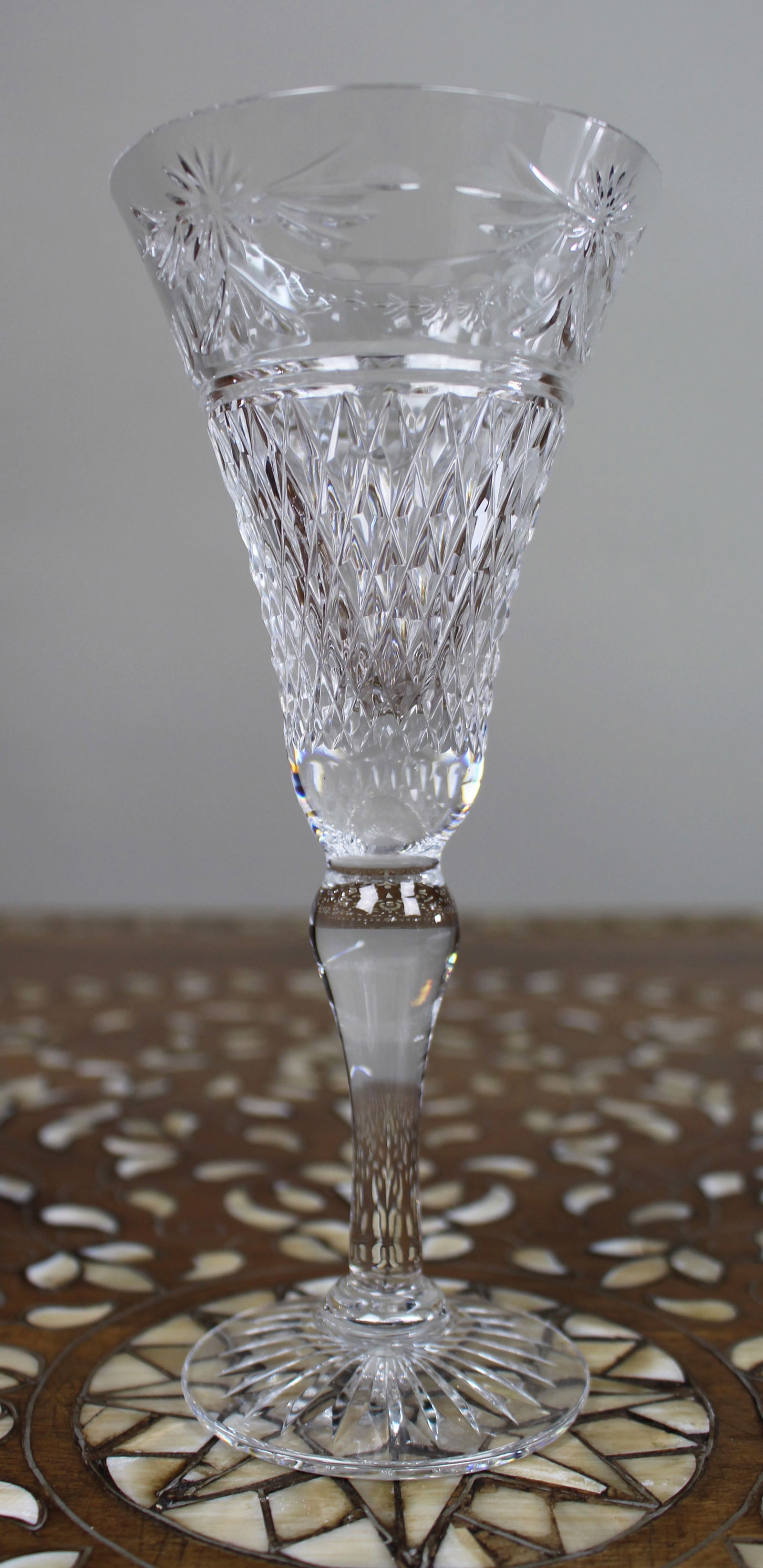 Set of 6 Fine Stuart Crystal Beaconsfield Cut Wine Glasses - 6