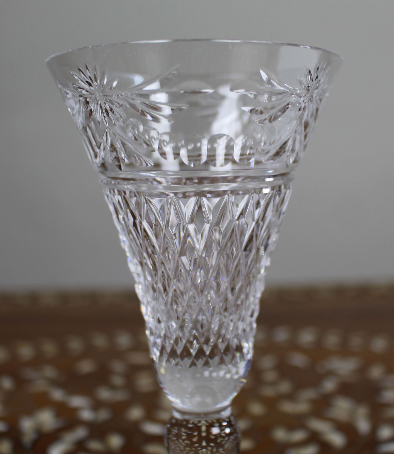 Set of 6 Fine Stuart Crystal Beaconsfield Cut Wine Glasses - 8