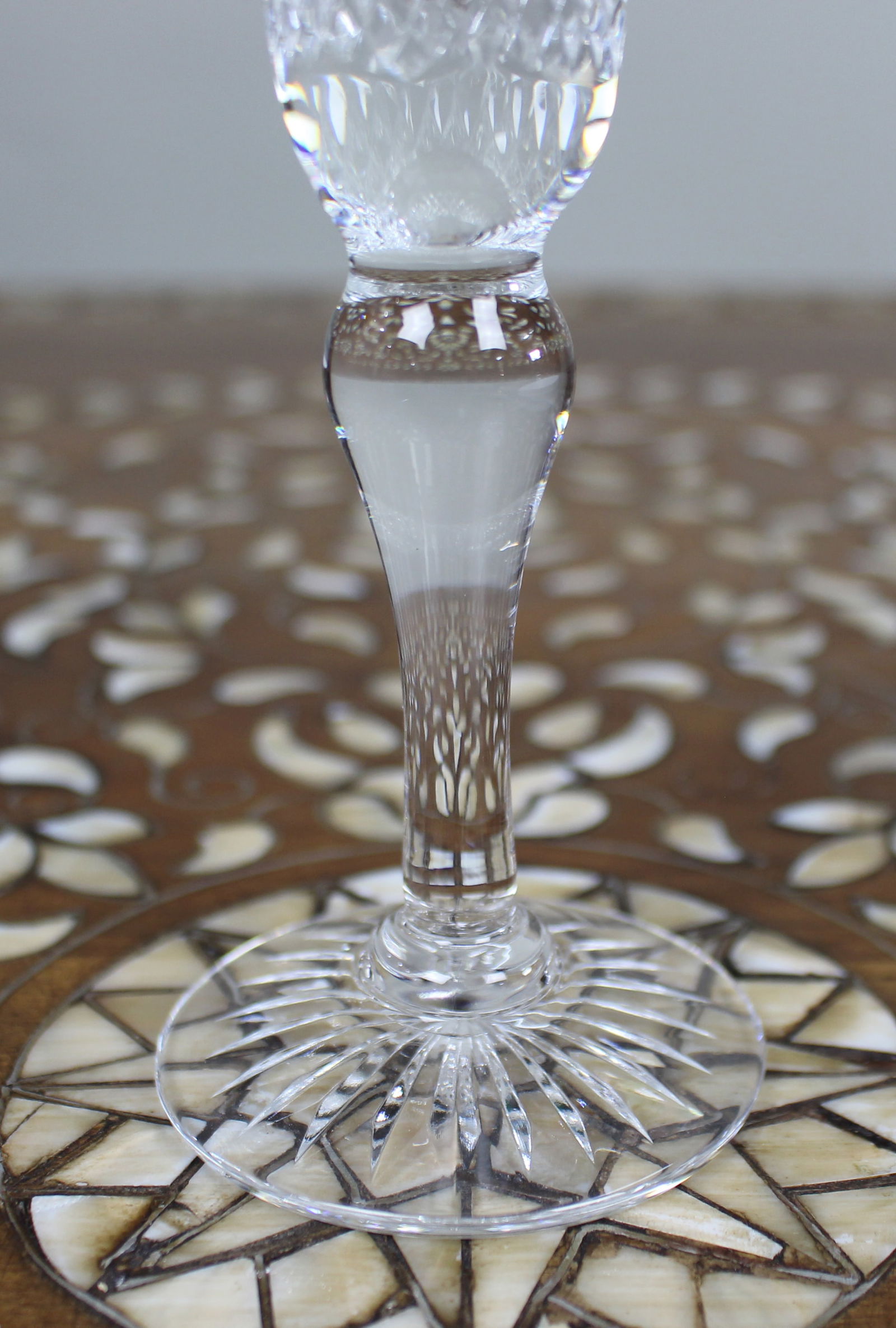 Set of 6 Fine Stuart Crystal Beaconsfield Cut Wine Glasses - 9