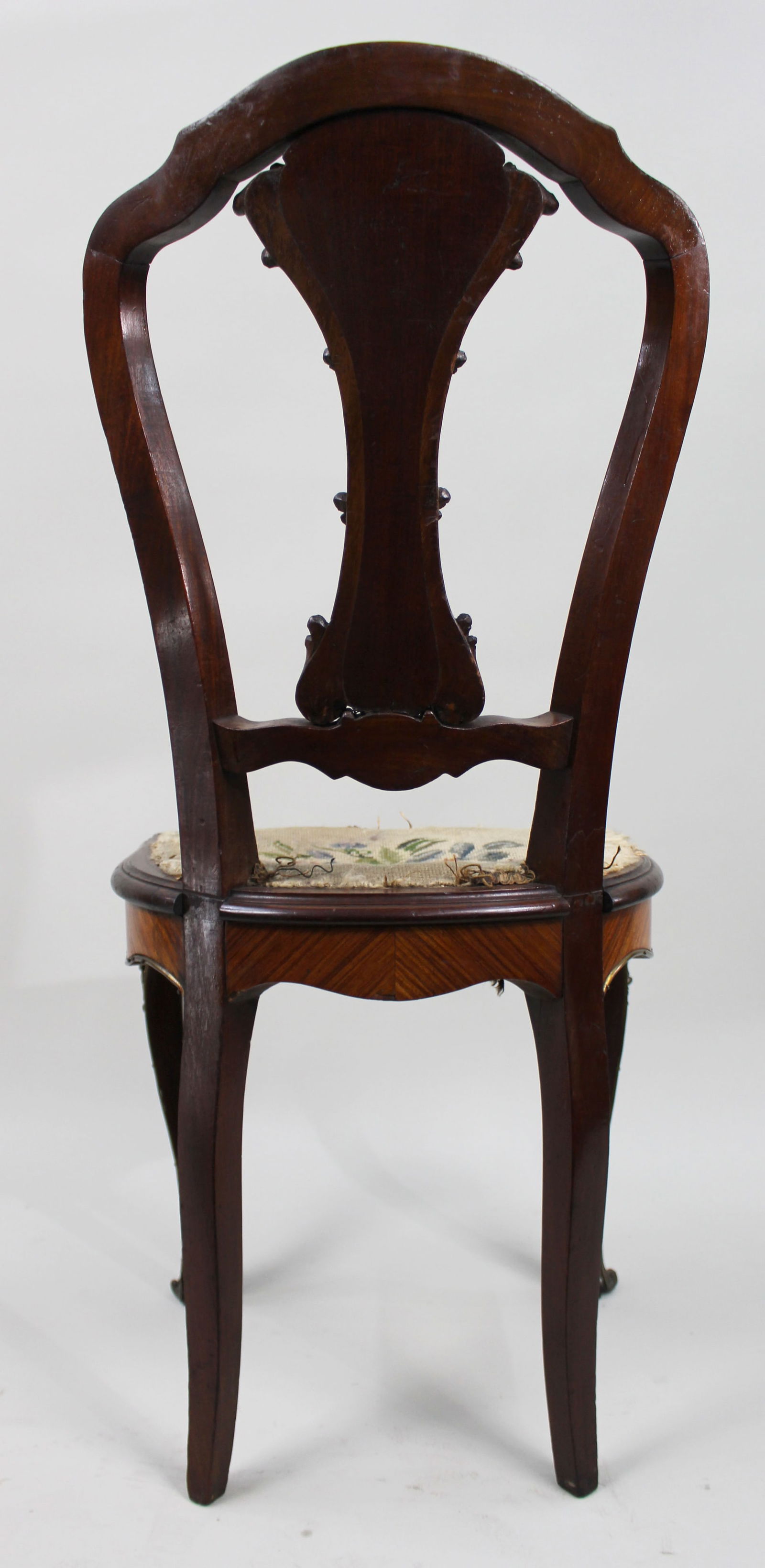 19th Century French Kingwood Parquetry Side Chair with Ormolu Mounts - 8