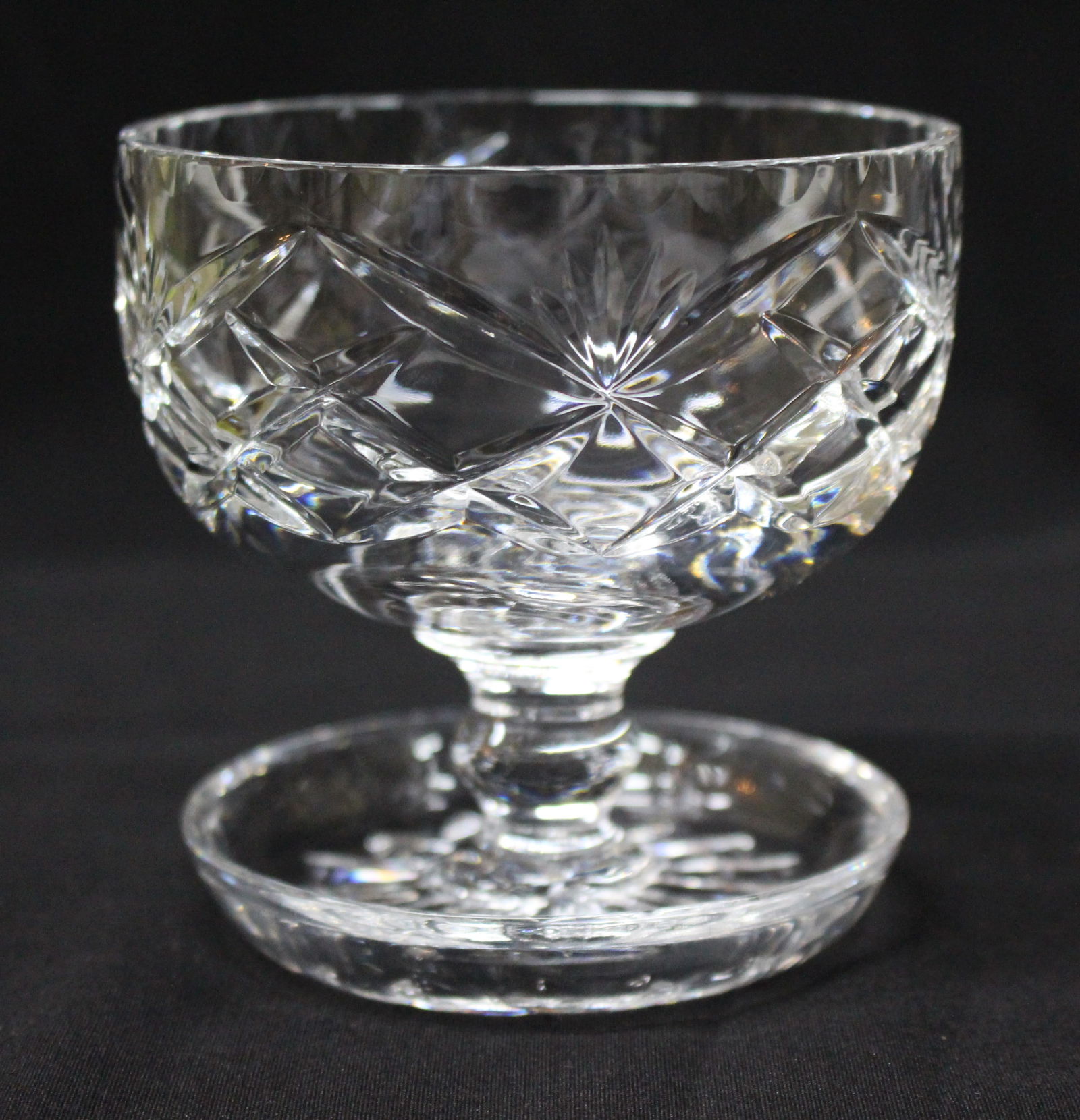 Set of 6 Vintage Cut Glass Crystal Sundae Dishes - 2