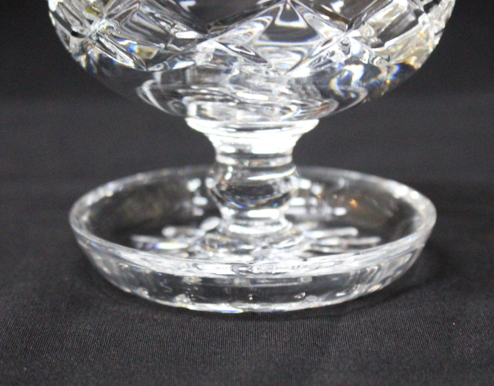 Set of 6 Vintage Cut Glass Crystal Sundae Dishes - 4