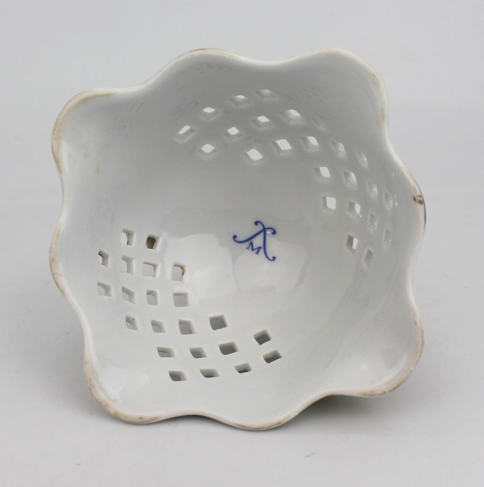 Vintage Ornate Dresden Candlestick - 4