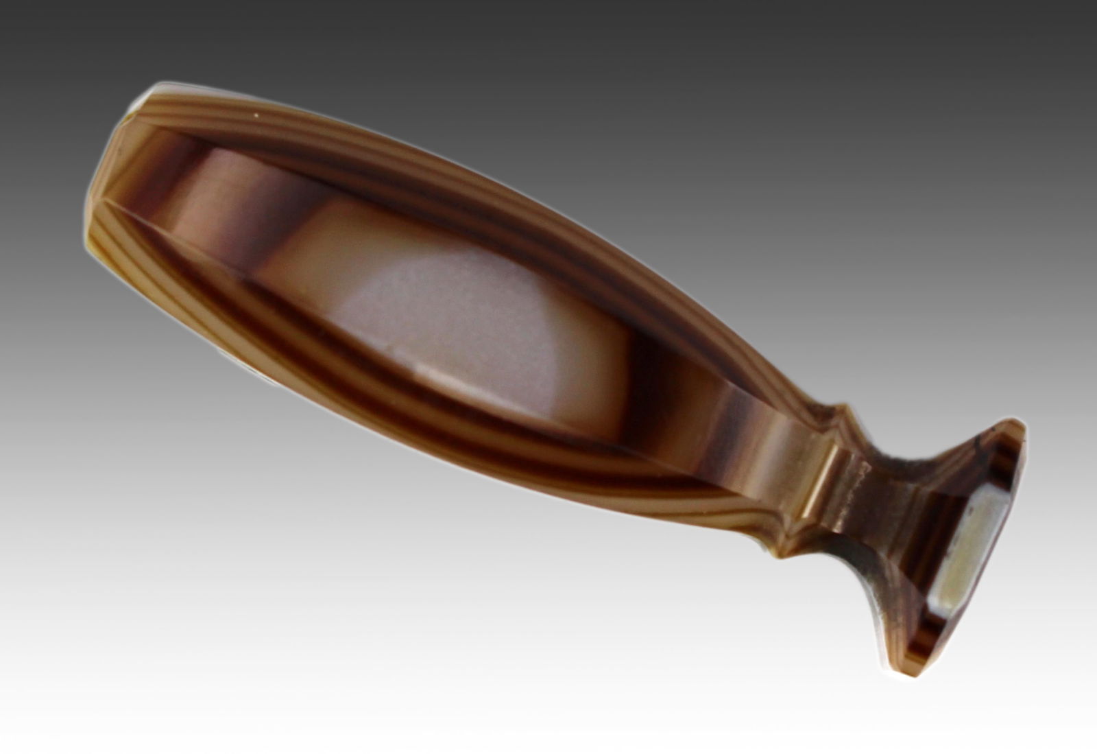 19th Century Banded Agate Desk Seal - 2