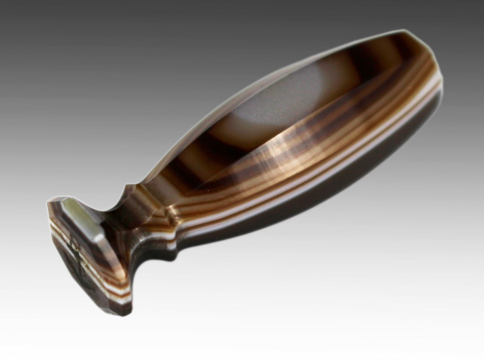 19th Century Banded Agate Desk Seal - 5