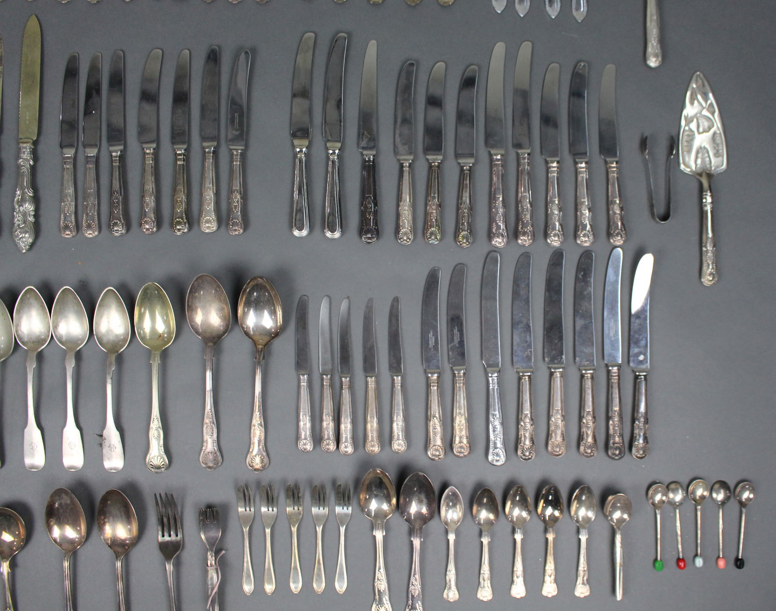 Large Mixed Lot of Vintage Silver-Plated Cutlery – King’s Pattern – 95 Pieces - 5