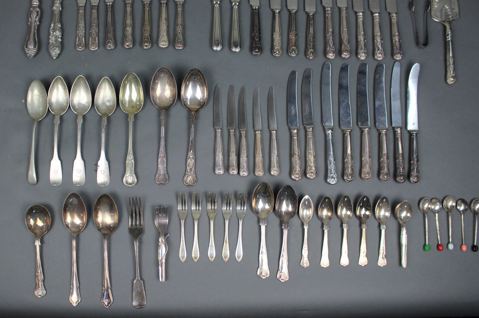 Large Mixed Lot of Vintage Silver-Plated Cutlery – King’s Pattern – 95 Pieces - 6