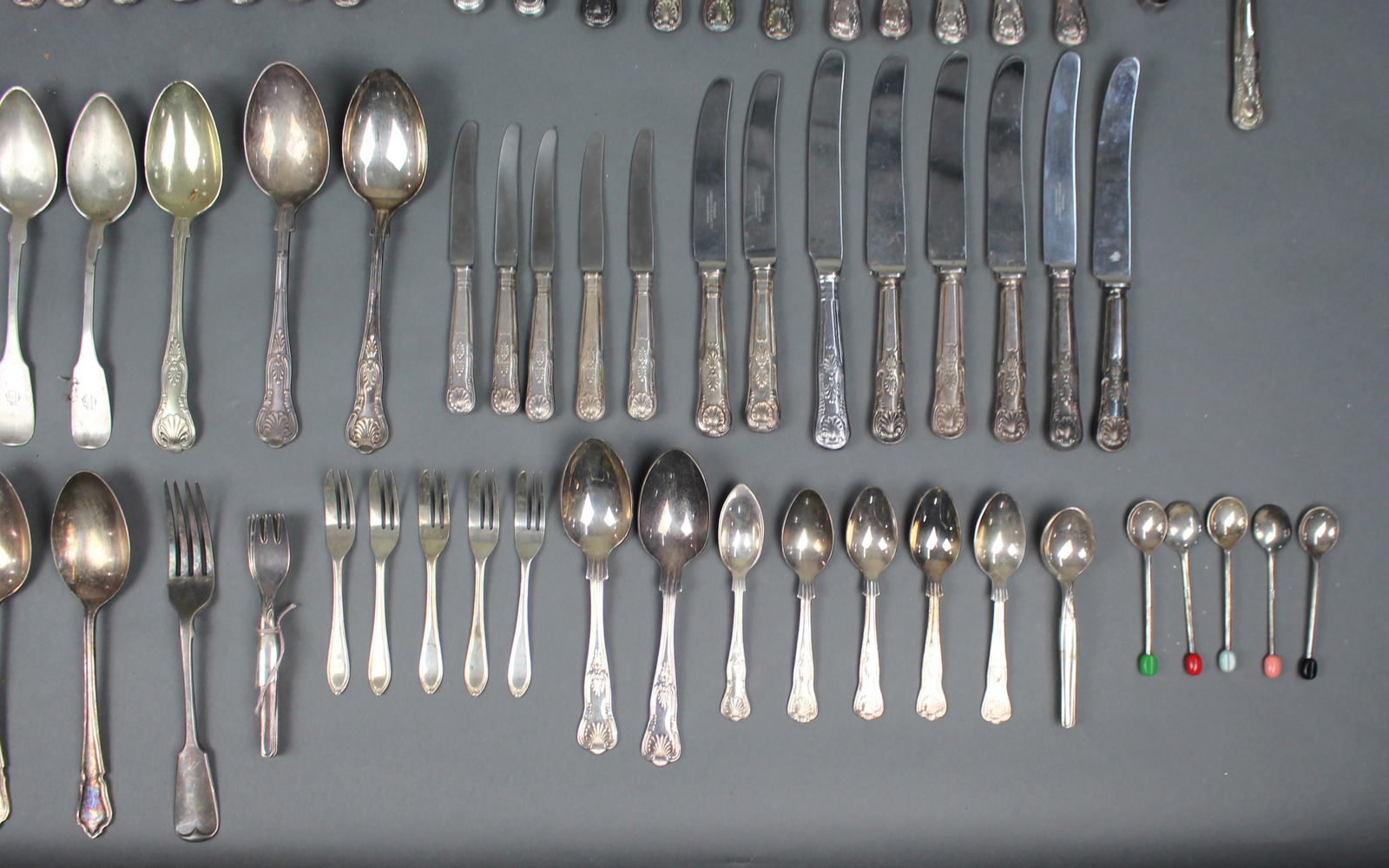 Large Mixed Lot of Vintage Silver-Plated Cutlery – King’s Pattern – 95 Pieces - 7