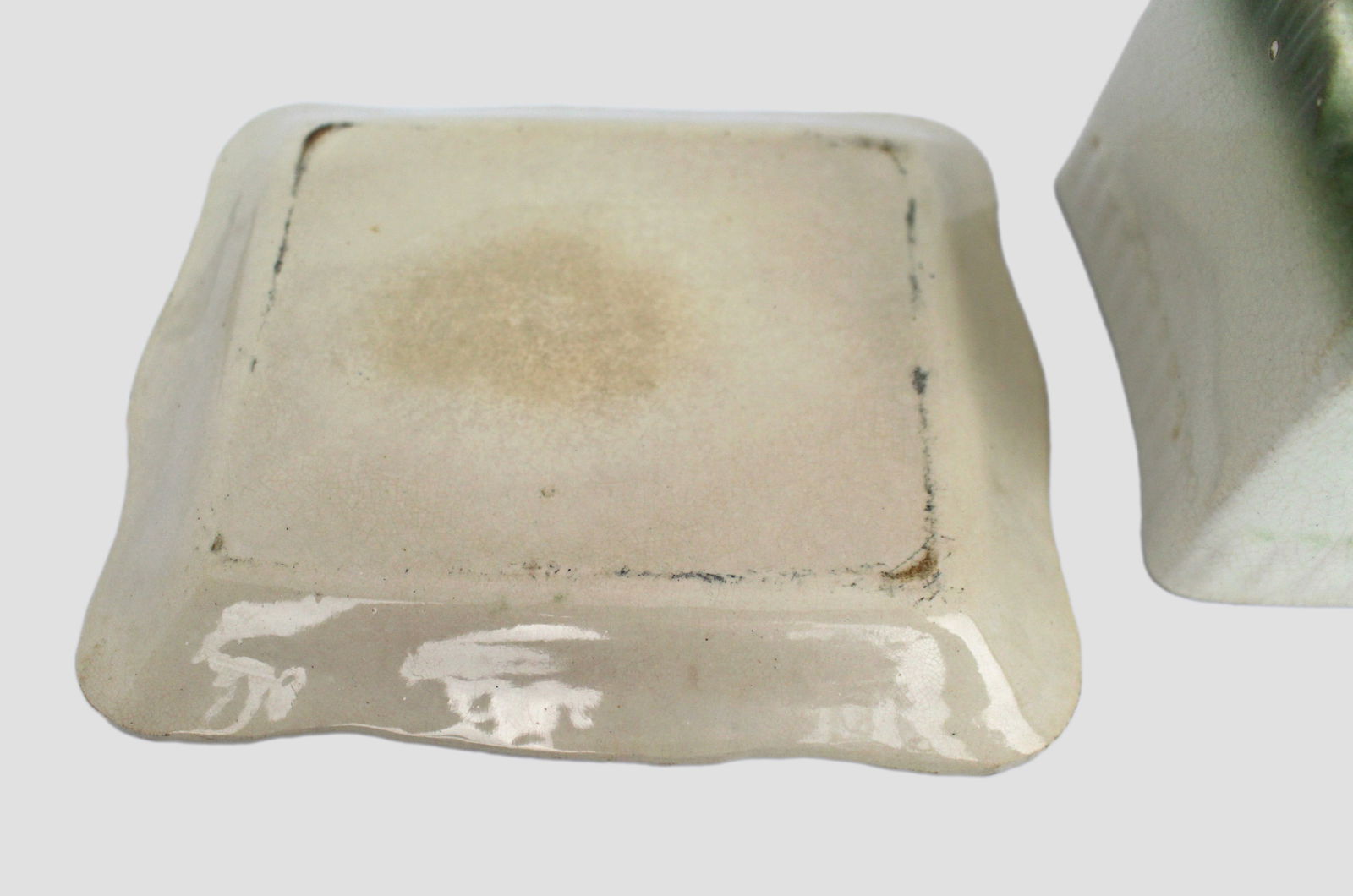 Antique Victorian English Cheese Dish - 3