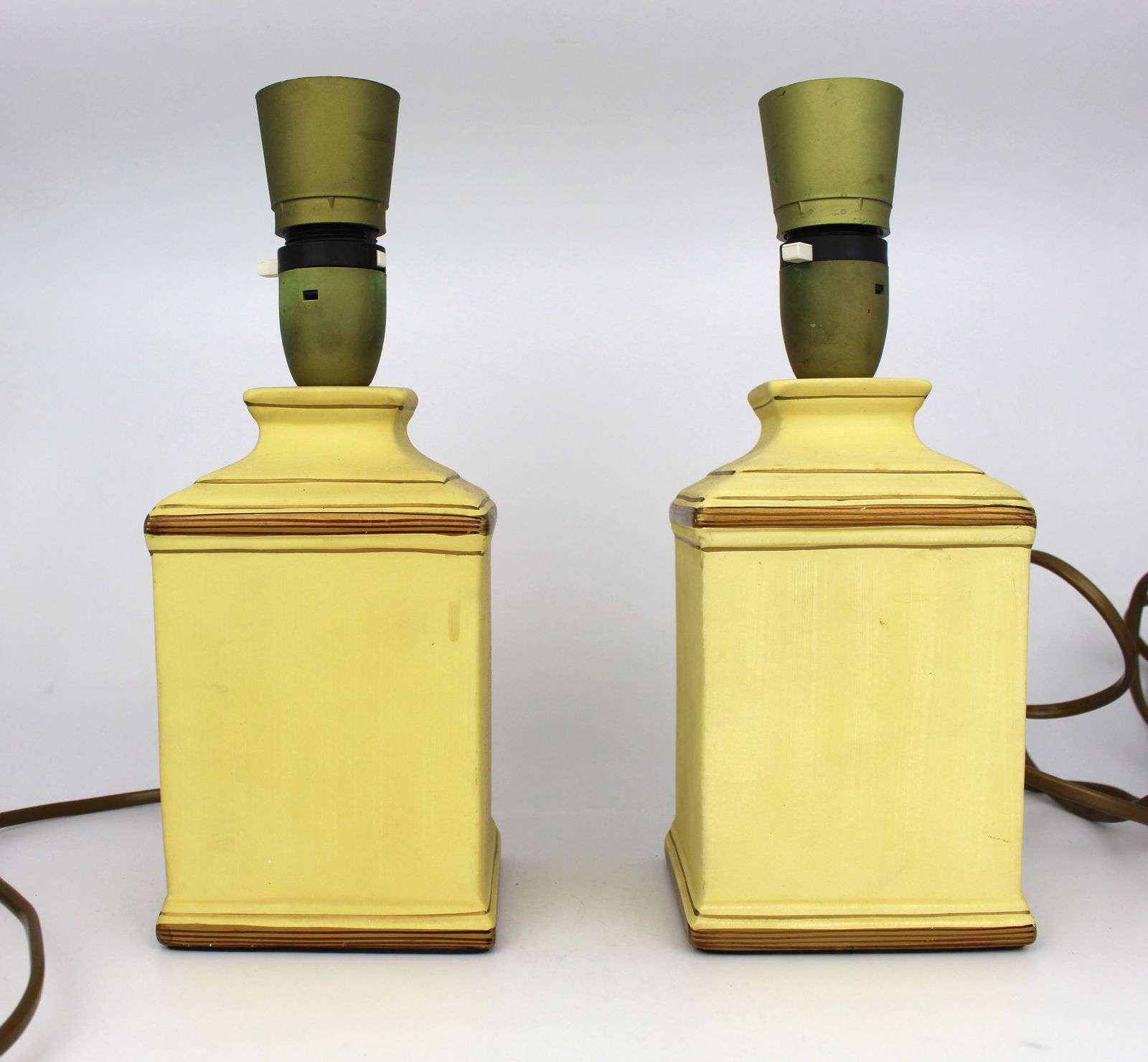 Pair of Small Decorative Ceramic Table Lamps (1 of 4)