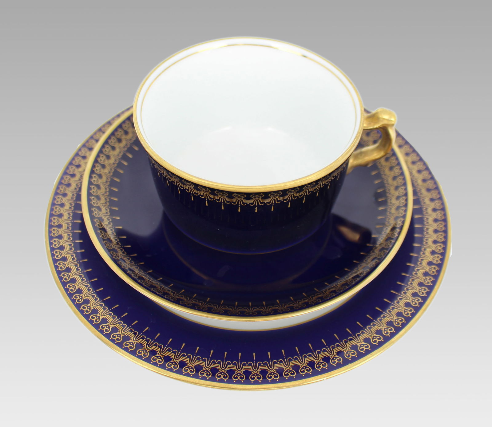 Set of 3 Romanov Collection Cobalt Blue Trios - 3