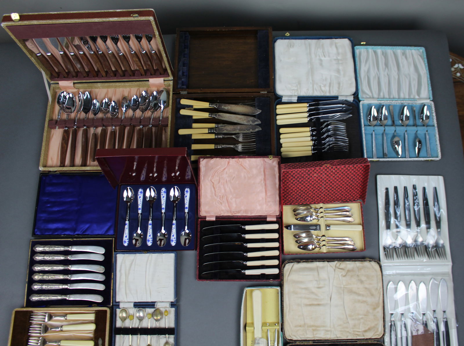 Collection of Cased Cutlery Flatware Silver Plate - 3