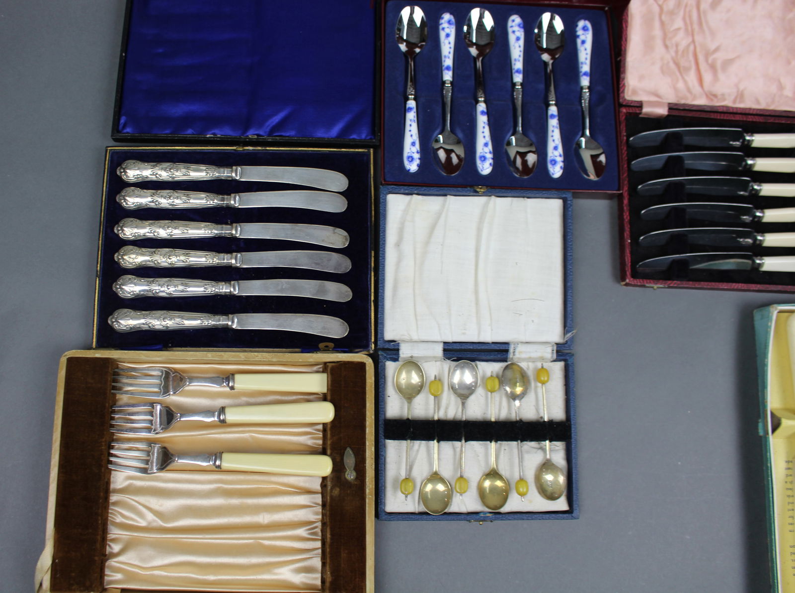 Collection of Cased Cutlery Flatware Silver Plate - 5