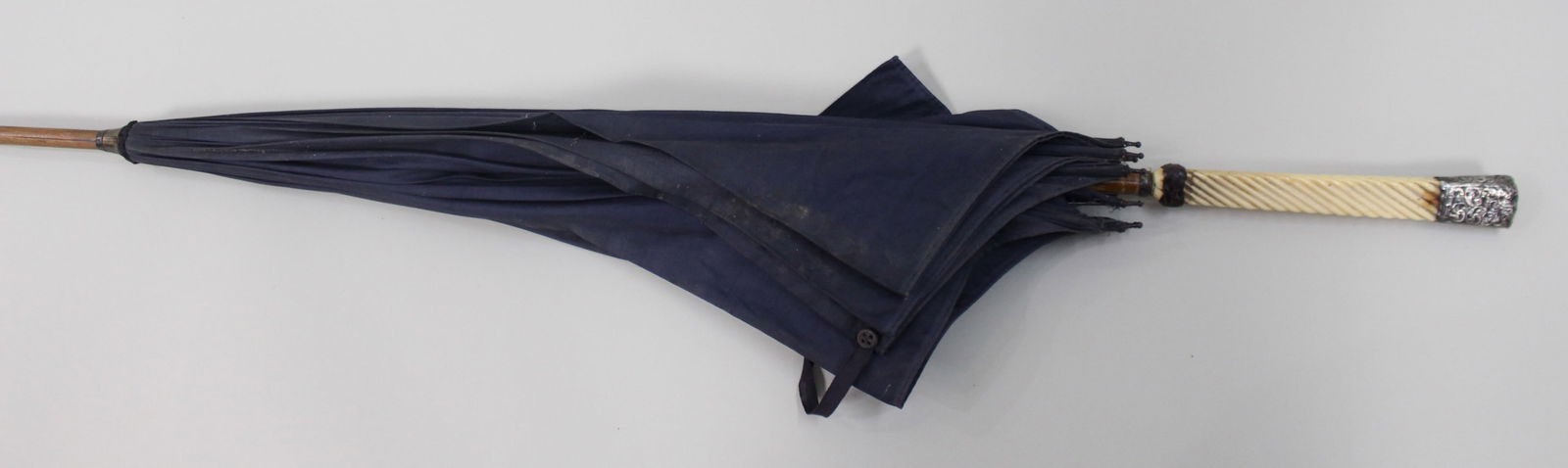 Antique Umbrella wih Silver Ferrule - 2