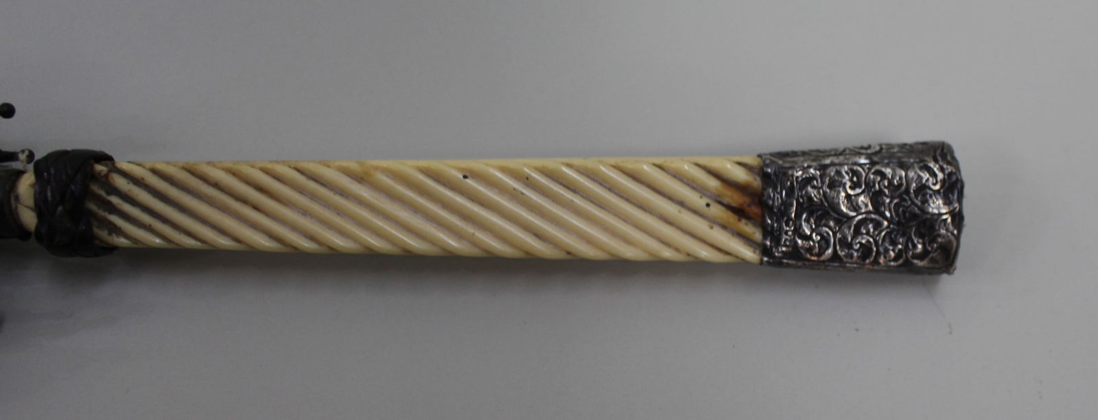 Antique Umbrella wih Silver Ferrule - 3